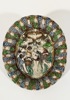 Fajanseskål med religiøst relief, Frankrike 17/1800-tallet.