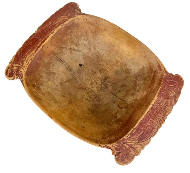 Skåret Telemarkstrau 1700-tallet.