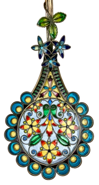 Stor skje i vindusemalje