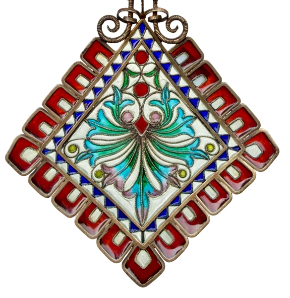 Skje med firkantet blad