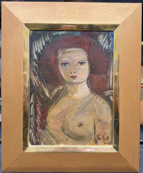 Kai Fjell - Kvinneportrett 1969