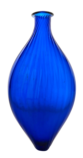 Lommeflaske med utenpåliggende striper, Gjøvik