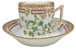 Royal Copenhagen 1870-1890, Flora Danica sjokoladekopp m/fat #5