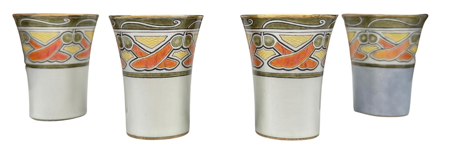 Schnapsglass i speilemalje, David-Andersen