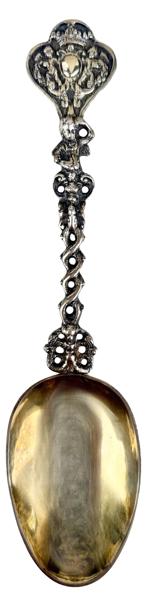 Barokk sølvskje #2 / Dutch baroque gilded silver spoon