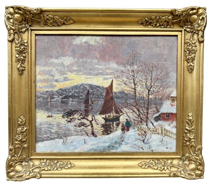 Edvard Diriks - Vinter i Drøbak