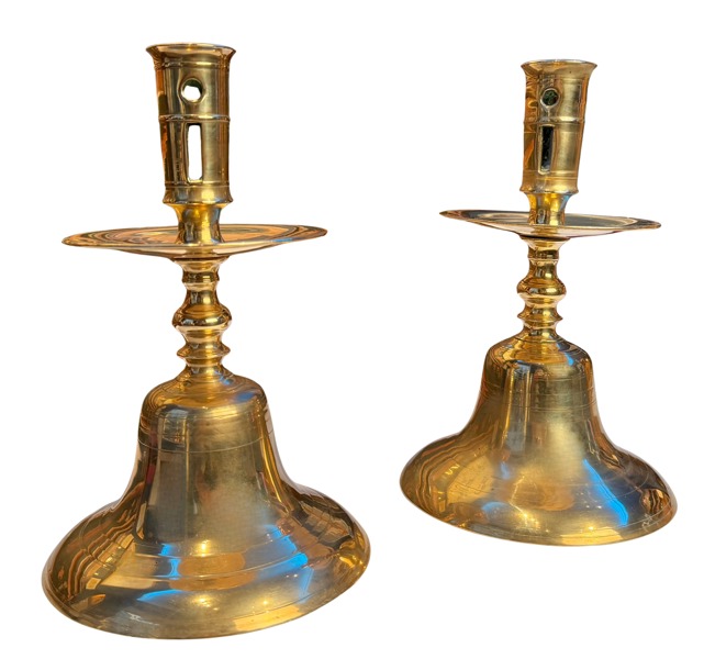 English bell candlesticks ca. 1580