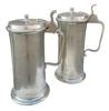 2 store tinnkrus m/lokk ca. 1800