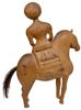 Hest m/rytter, Hemne i  Trøndelag ca. 1800
