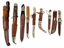 Lot: 9 små kniver.