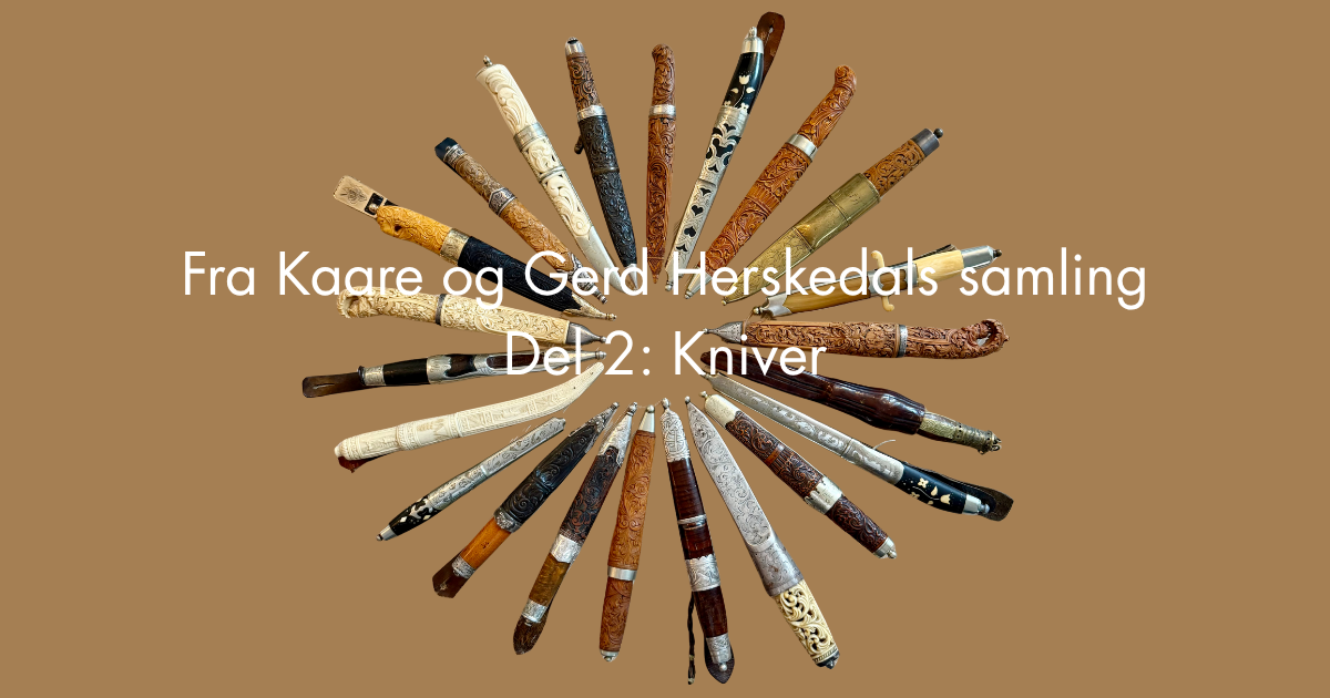 Kniver fra Kaare og Gerd Herskedals samling.